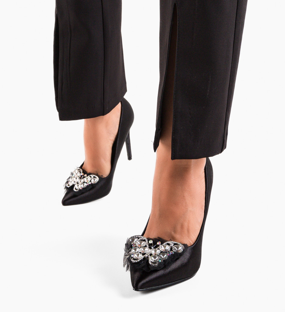Pantofi cu Toc Negri Neanyta | Stil Impecabil