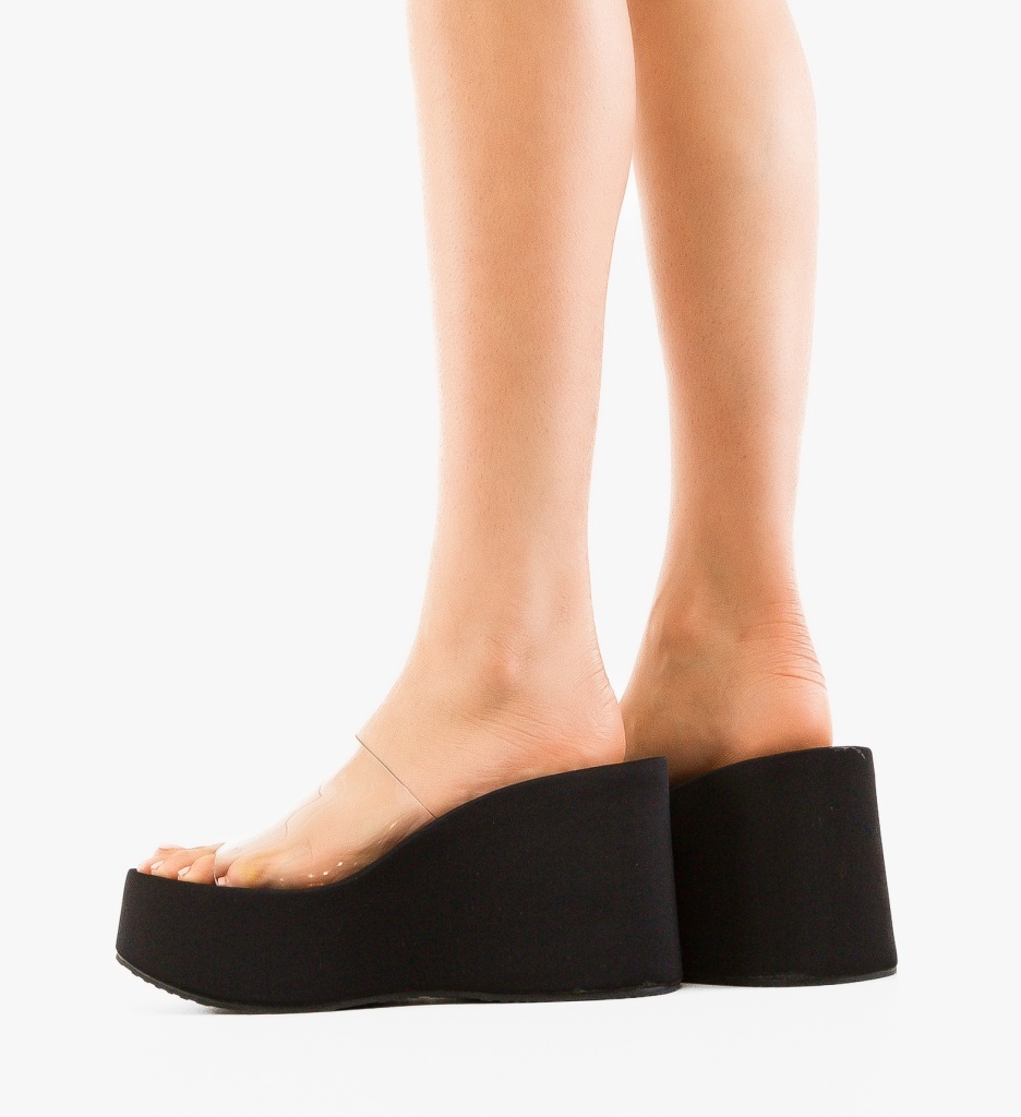 Sandale Dama Yuzic Negre Elegante - imagine 3