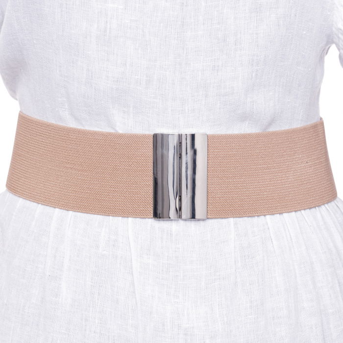 Curea elastică Shopika 6cm bej