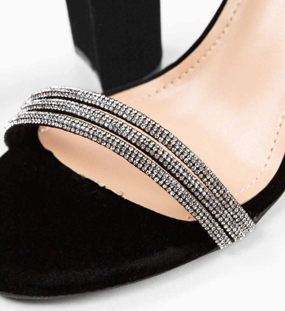 Sandale Amane Negre | Eleganță și Stil - imagine 4