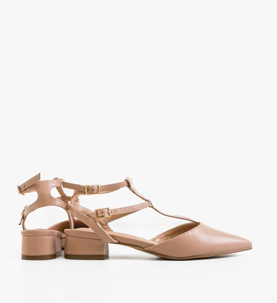 Pantofi Dama Tamara Nude Eleganți - imagine 3