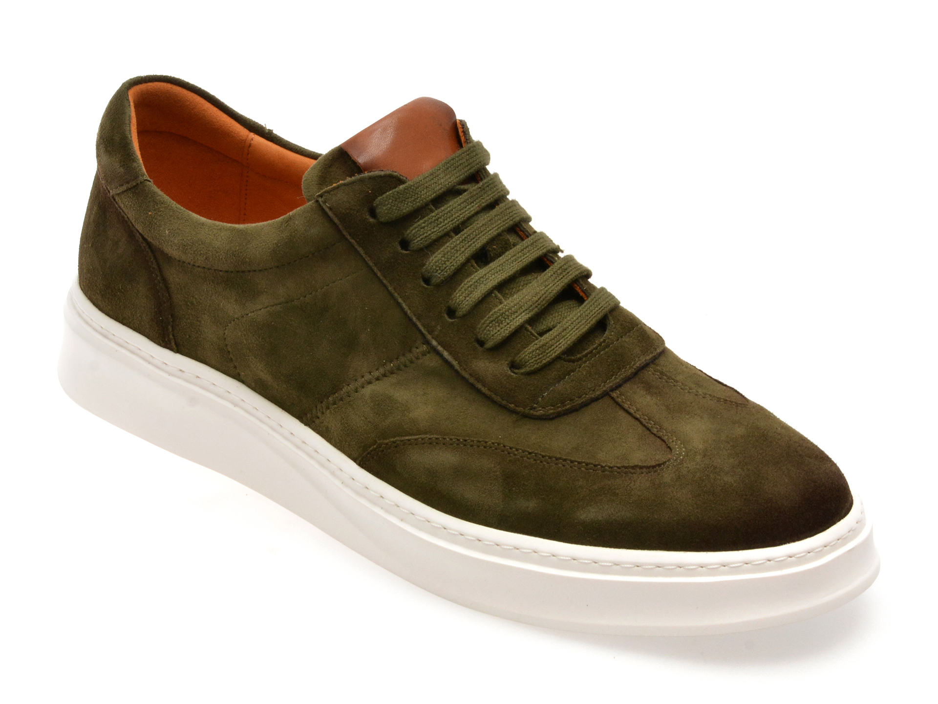 Pantofi EPICA Verde Piele Intoarsa - Stil Urban