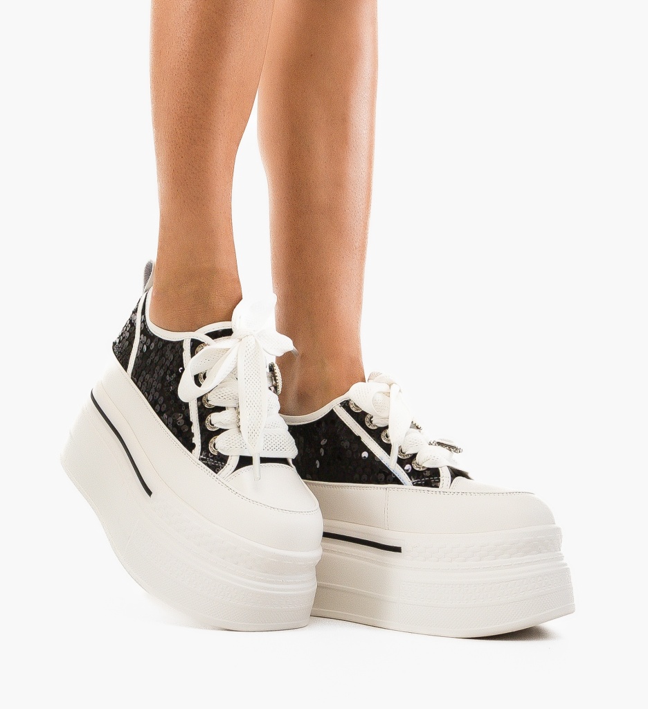 Sneakers Dama Onba Negri | Stil Urban, Confort Maxim - imagine 3