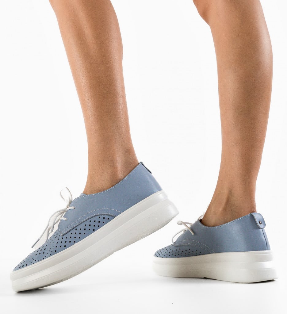Pantofi Casual Alannah Albastri - Confort și Stil - imagine 4