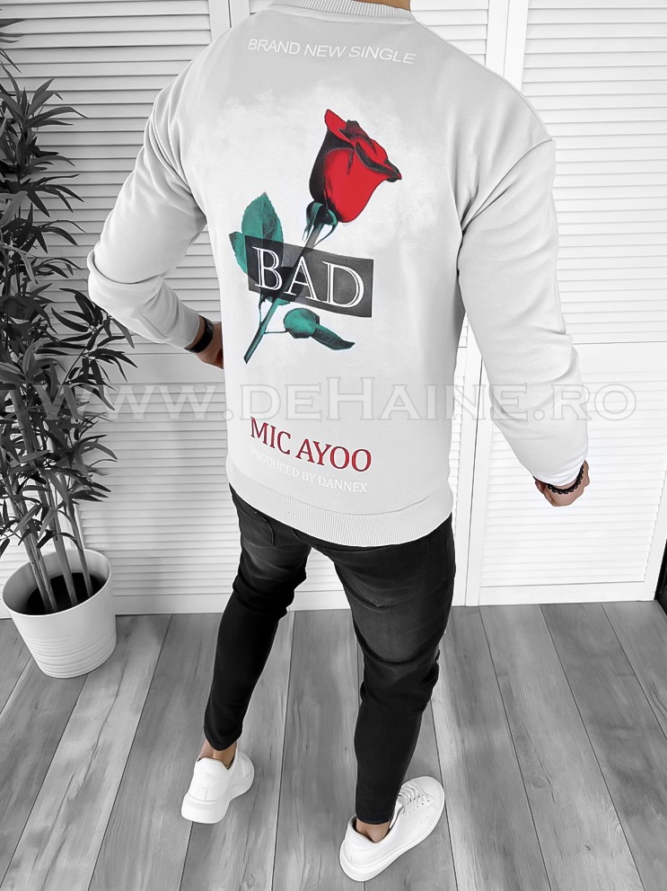 Bluza Barbati Gri Imprimeu Redus