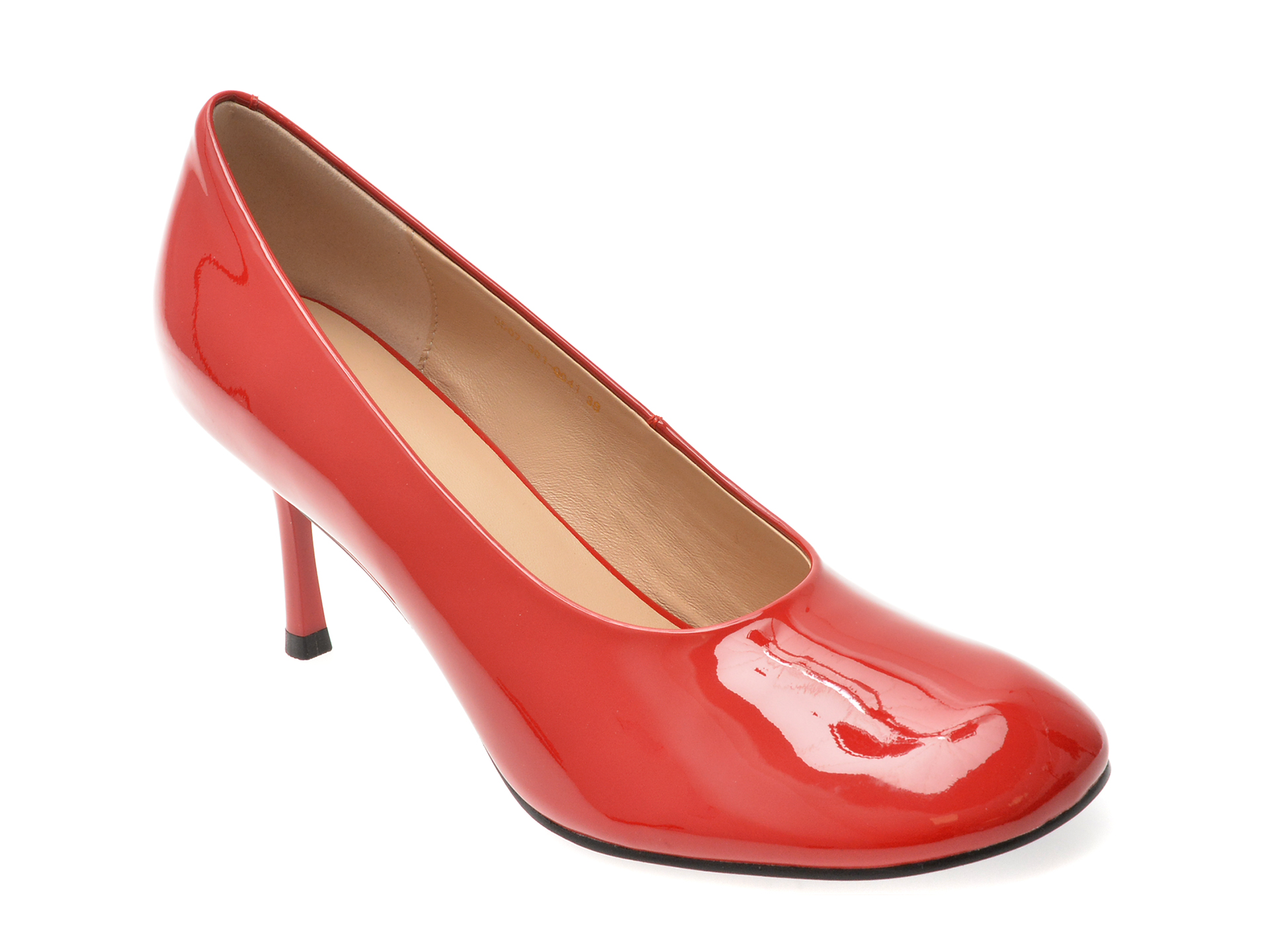 Pantofi Epica roșii din piele lacuită elegantă