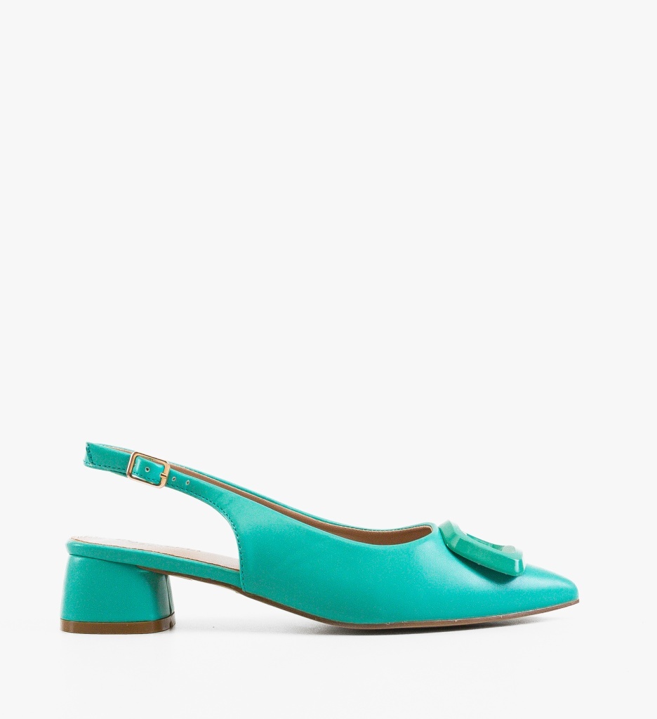 Pantofi cu Toc Olenna Verzi | Eleganță și Stil - imagine 6