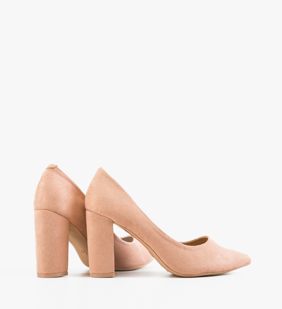 Pantofi cu Toc Yang Nude | Eleganți - imagine 2