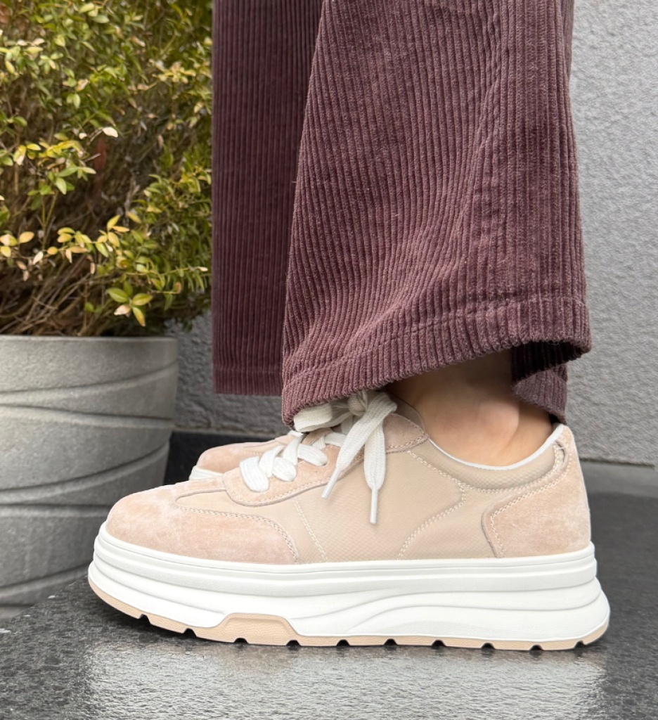 Sneakers Dama Dynal Bej - Confort și Stil Sport - imagine 4