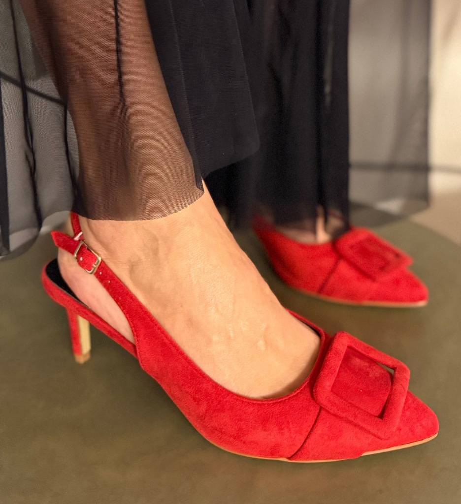 Pantofi Dama Rosii cu Toc | Eleganță și Stil - imagine 3