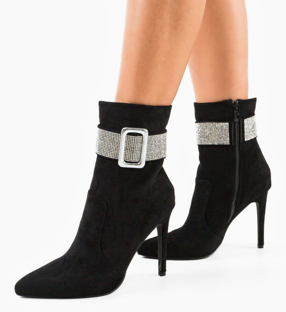 Botine Dama Wagne Negre - Eleganță și Confort - imagine 2
