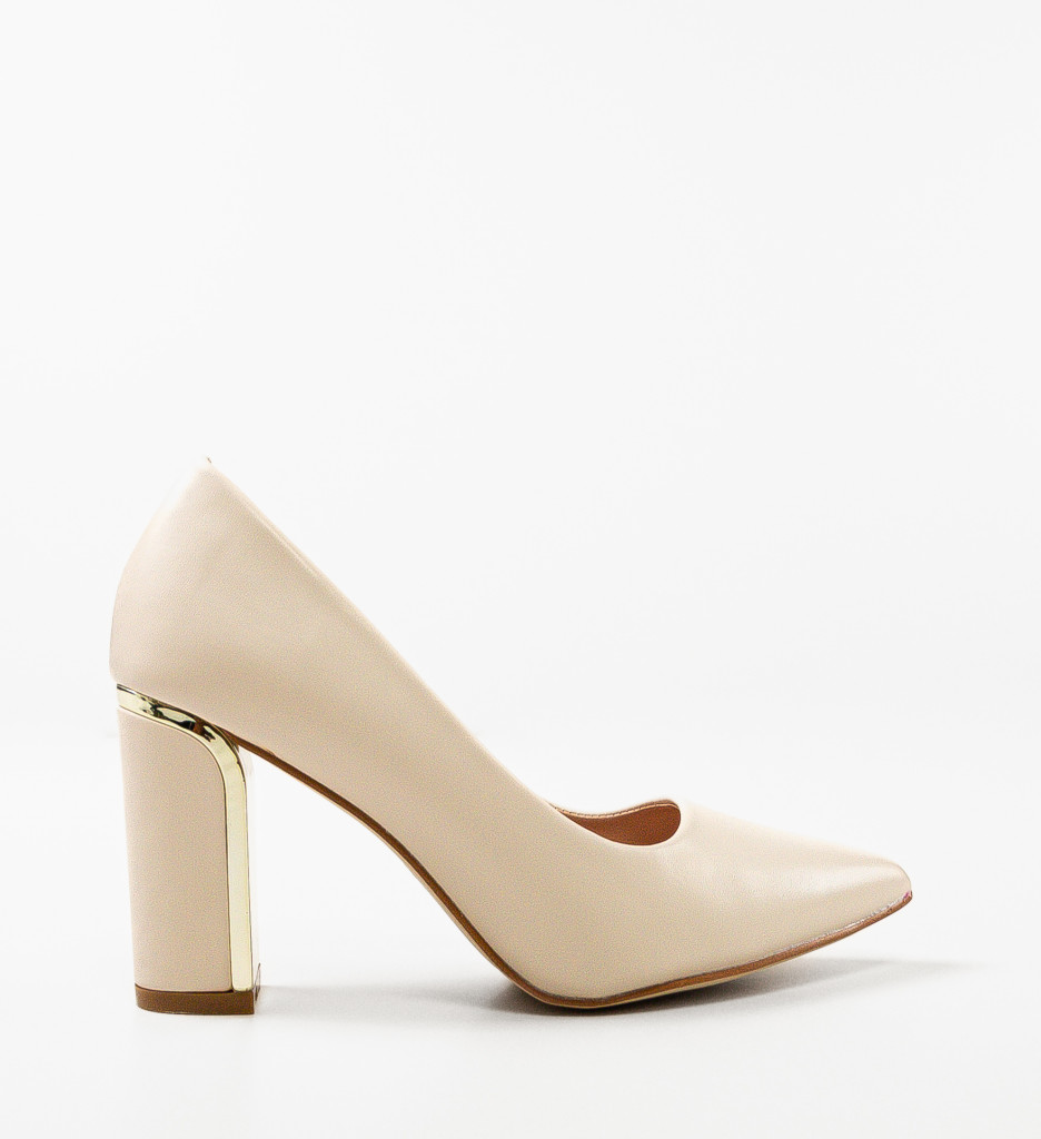 Pantofi Dama Ayers Bej Eleganți - imagine 5