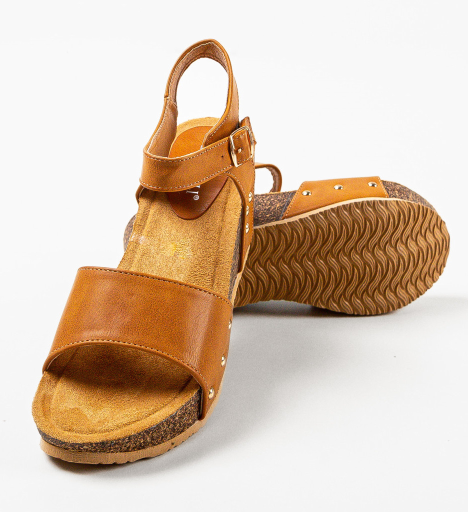 Platforme Dama Macie Camel | Eleganță și Confort - imagine 5