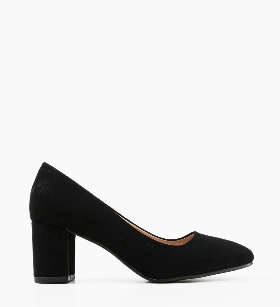 Pantofi dama Hooper Negri cu Toc Stilat - imagine 6