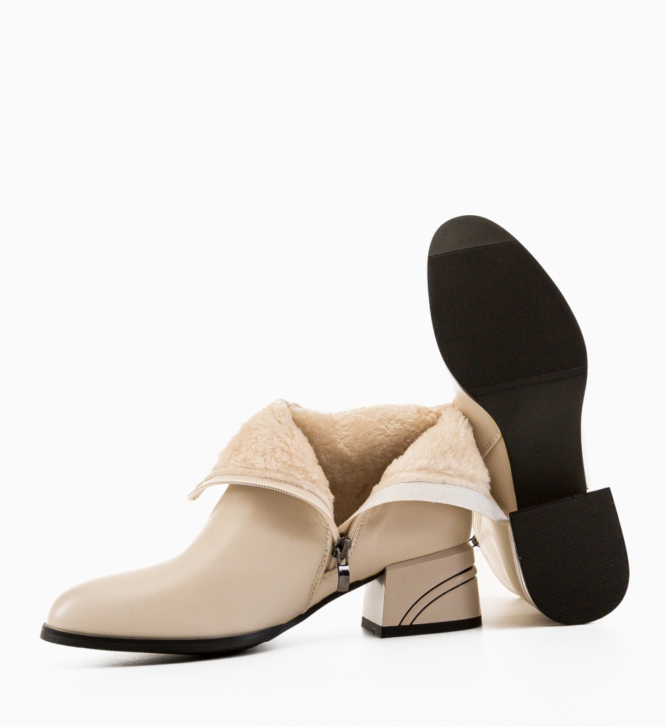 Botine Dama Kusat Bej - Confort și Eleganță - imagine 8