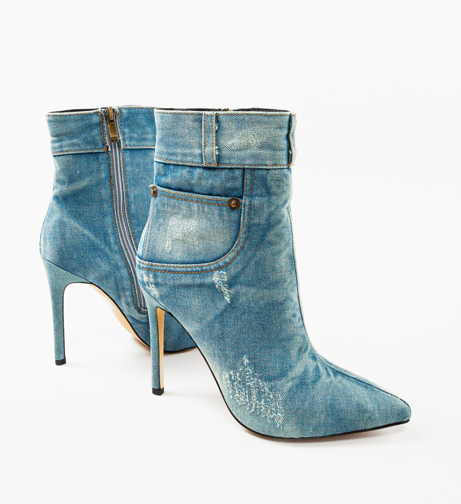Botine Dama Byron Albastre | Stil & Confort - imagine 8