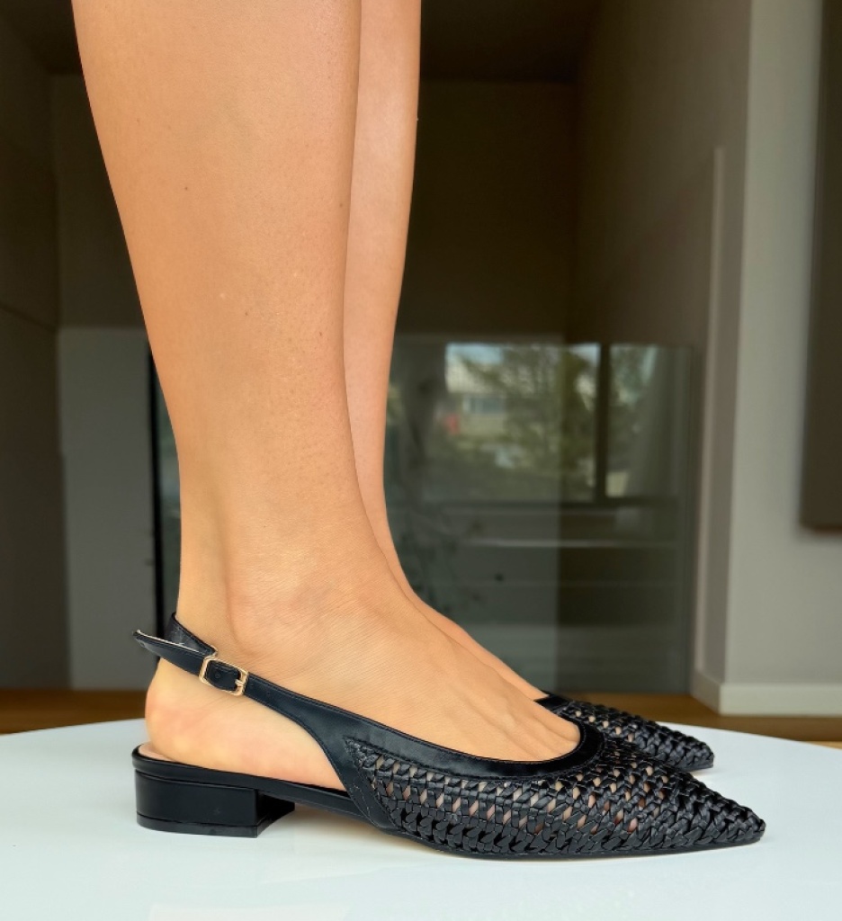 Pantofi dama Nebey negri eleganți cu toc - imagine 3