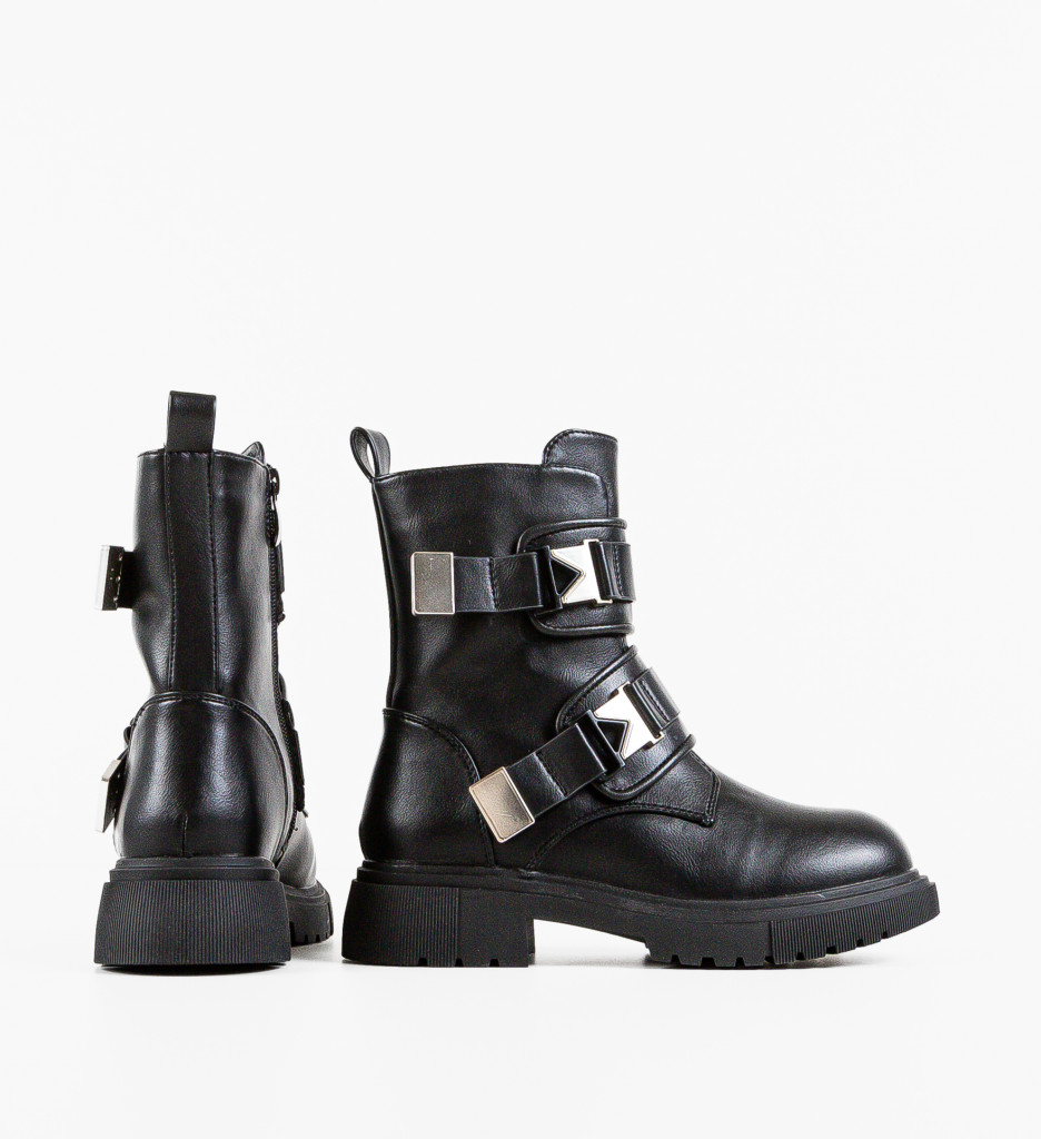 Ghete Dama Skinne Negre - Eleganță și Stil - imagine 5