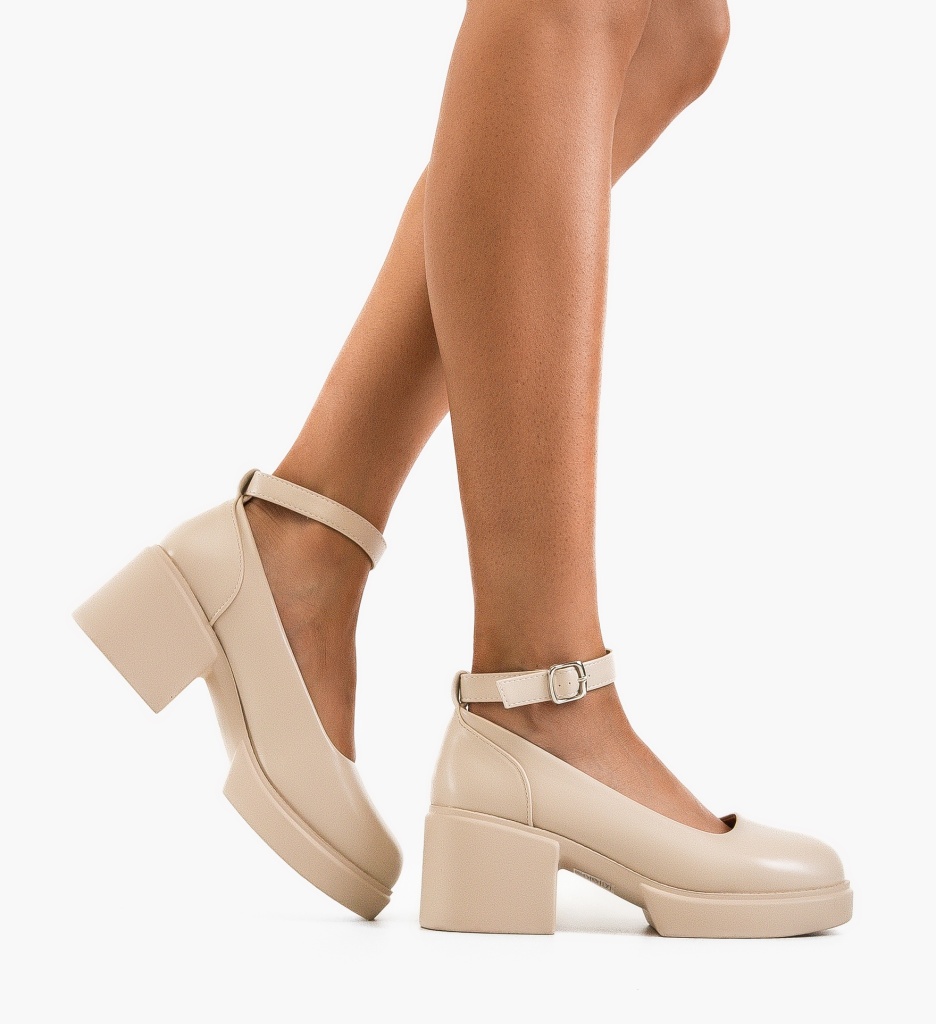 Pantofi dama Grima Bej - Eleganță și confort - imagine 2