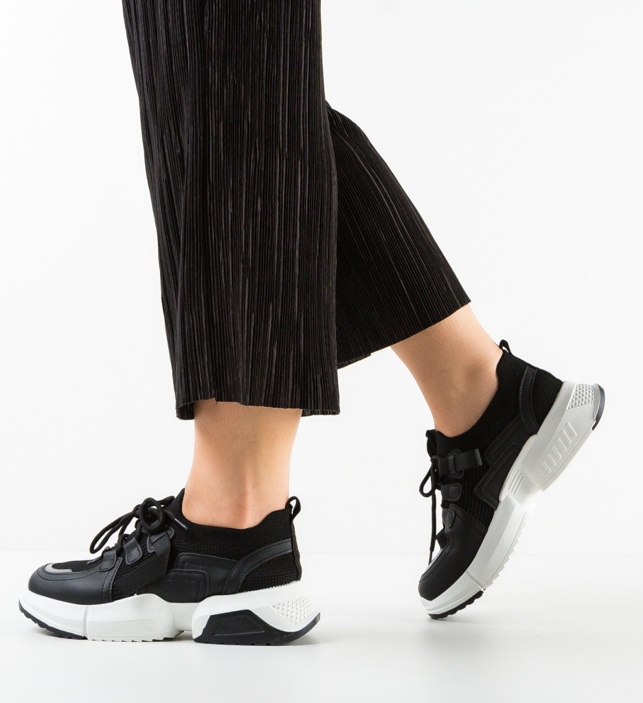 Sneakers Dama Munro Negri - Confort & Stil - imagine 4