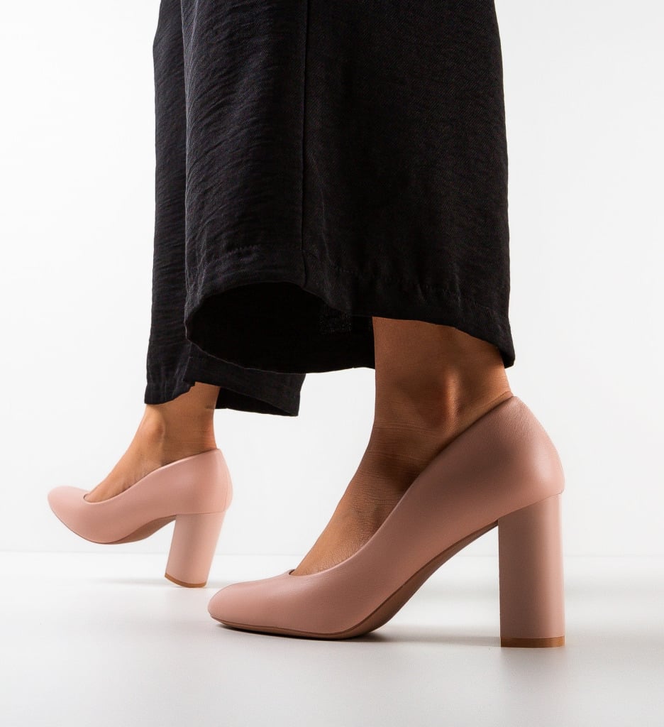 Pantofi Dama Buxton Roz | Toc Elegant