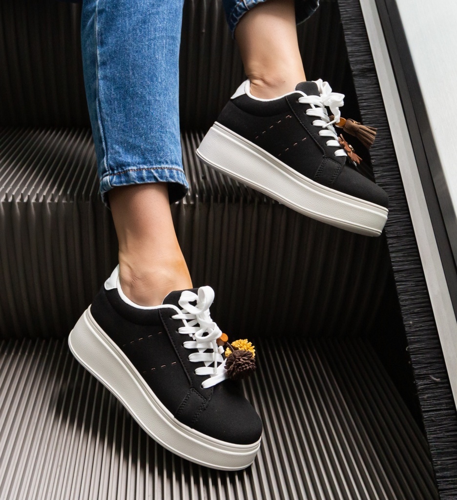 Sneakers dama Kukar Negri - Confort Sport - imagine 4