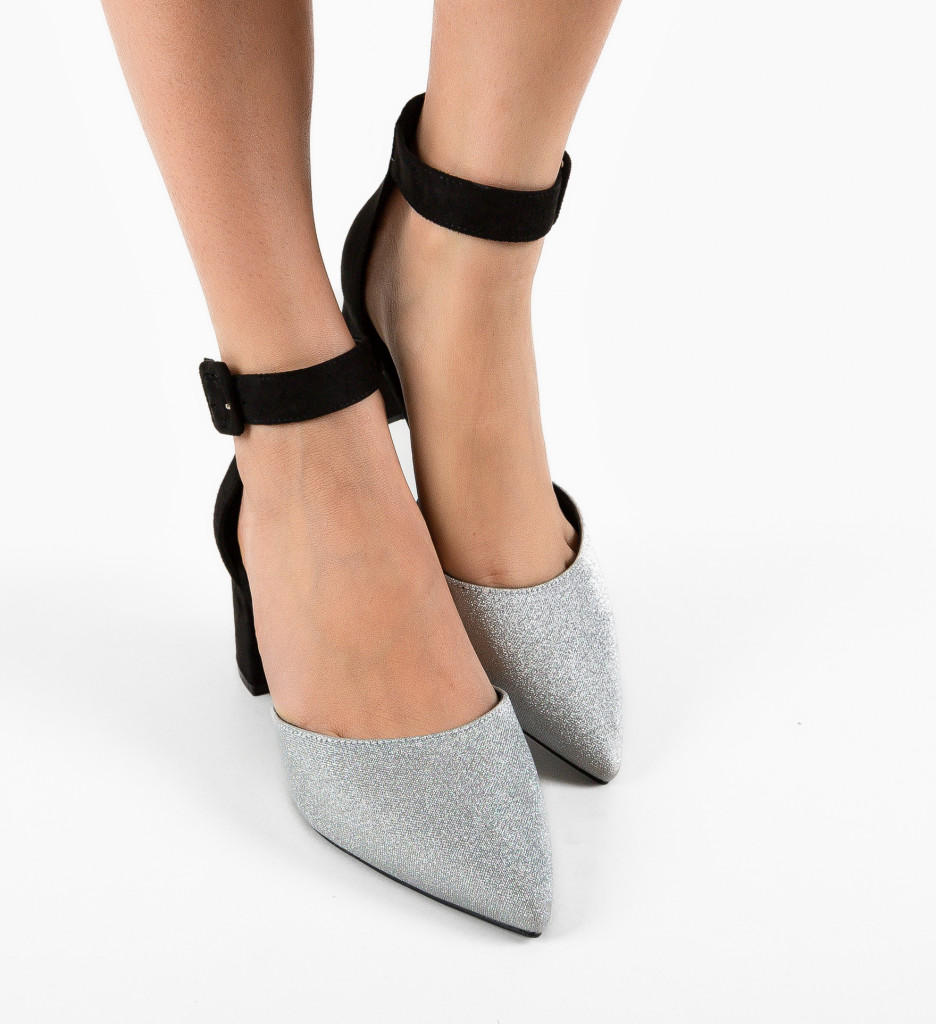 Pantofi Arbeu Argintii | Eleganți pentru Ocazii Speciale - imagine 2