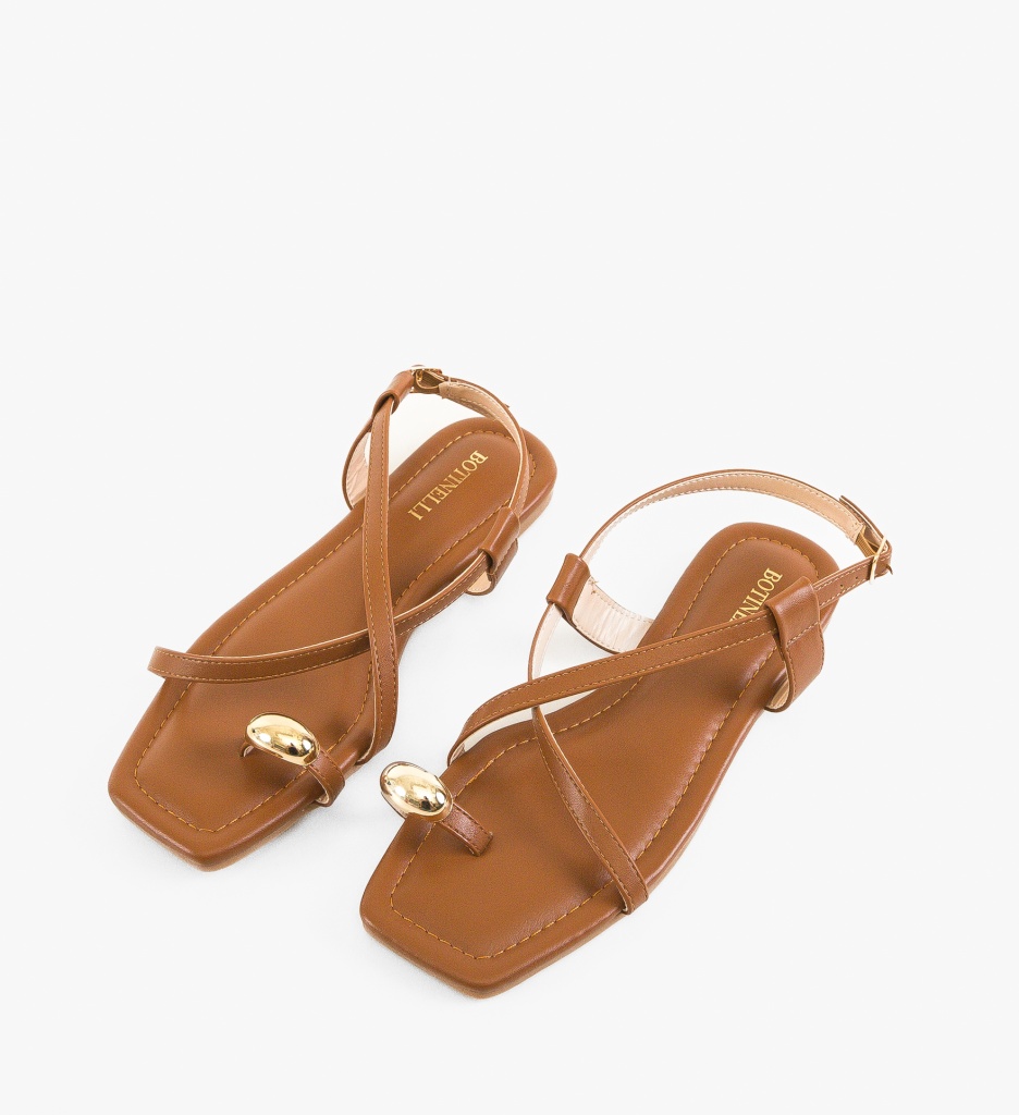 Sandale Dama Yusti Camel - Eleganță și Confort - imagine 4