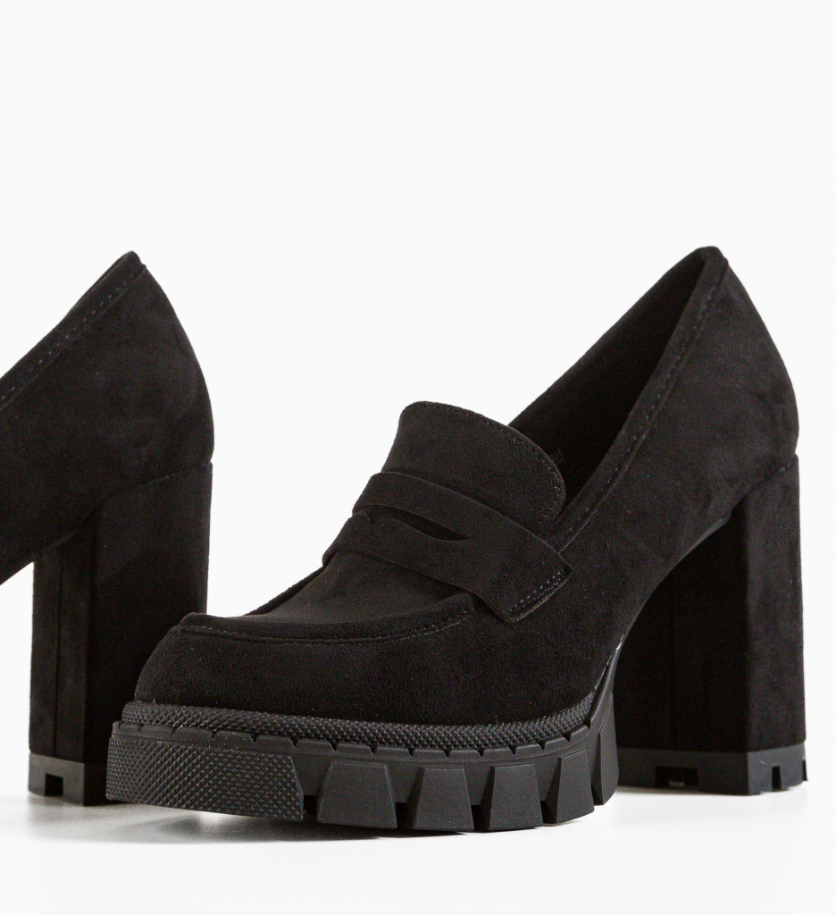 Pantofi Vann Negri cu Toc Eleganți - imagine 12