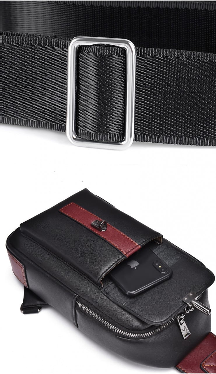 Geanta Barbati Delis Apolo GT2214 Negru/Rosu - imagine 5