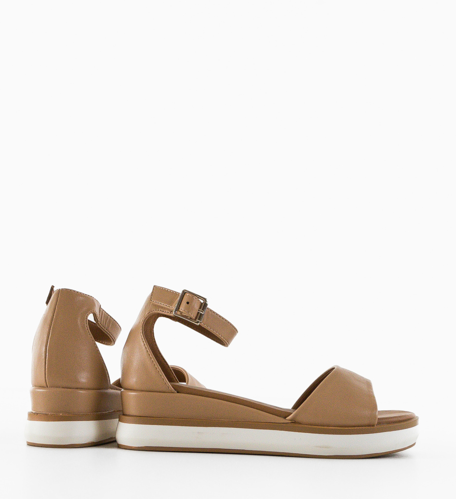 Sandale Platforma Dama Volos Bej | Stil si Confort - imagine 6