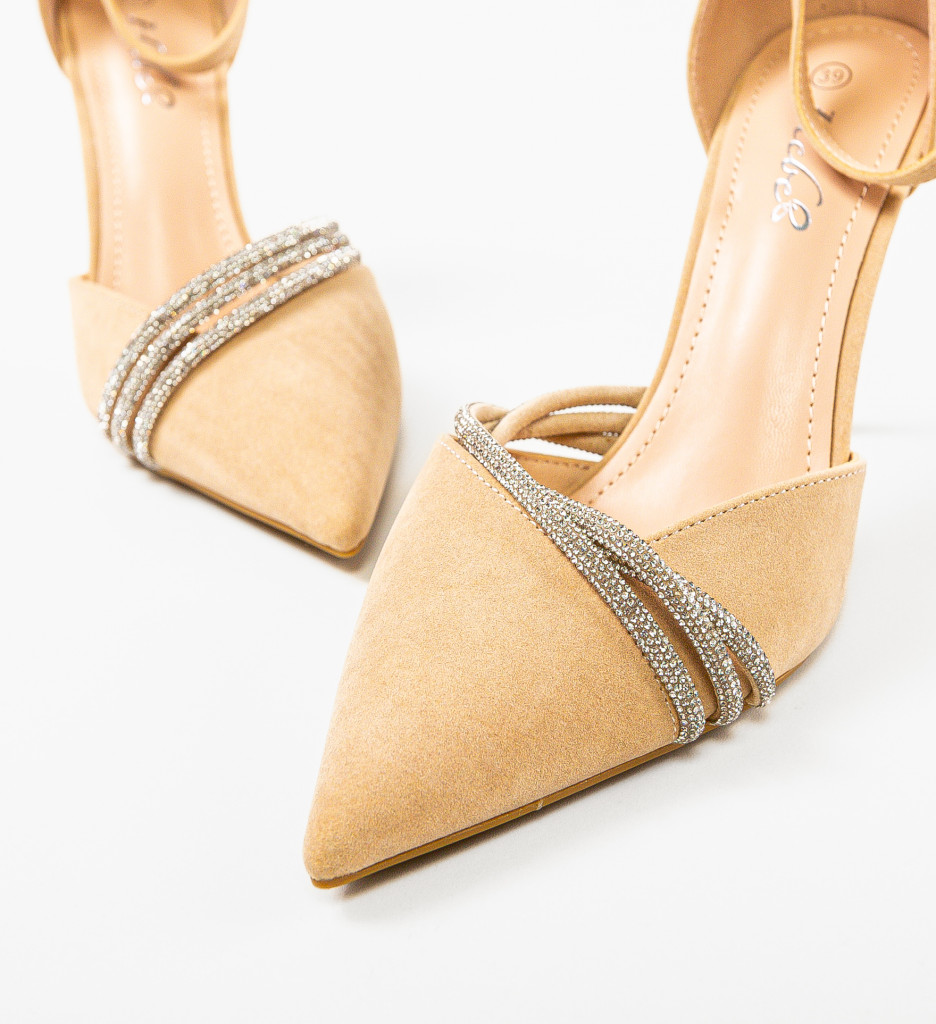 Pantofi cu Toc Jagger Bej - Eleganță Asigurată - imagine 5