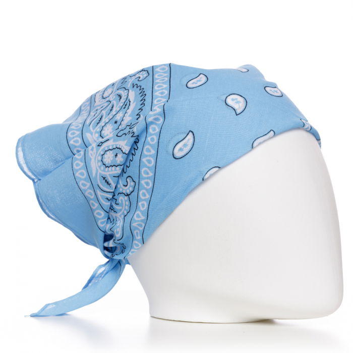 Bandana Bleu-Alb Shopika | Accesoriu Modă