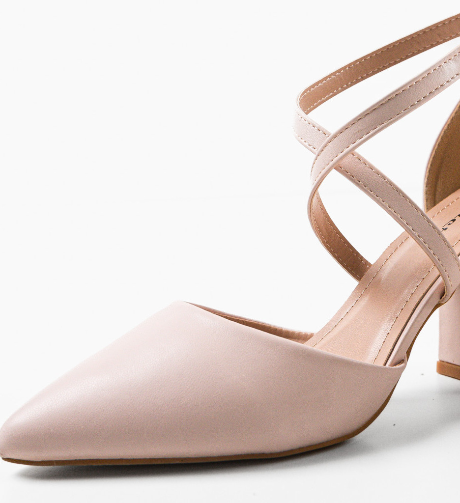 Pantofi cu Toc Bej Eleganți Mcintosh - imagine 8