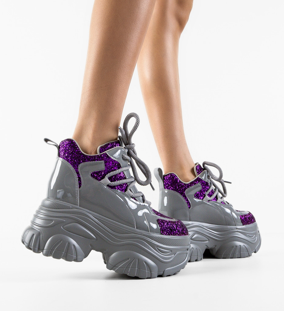 Sneakers Dama Tijuana Mov - Confort Sport - imagine 3