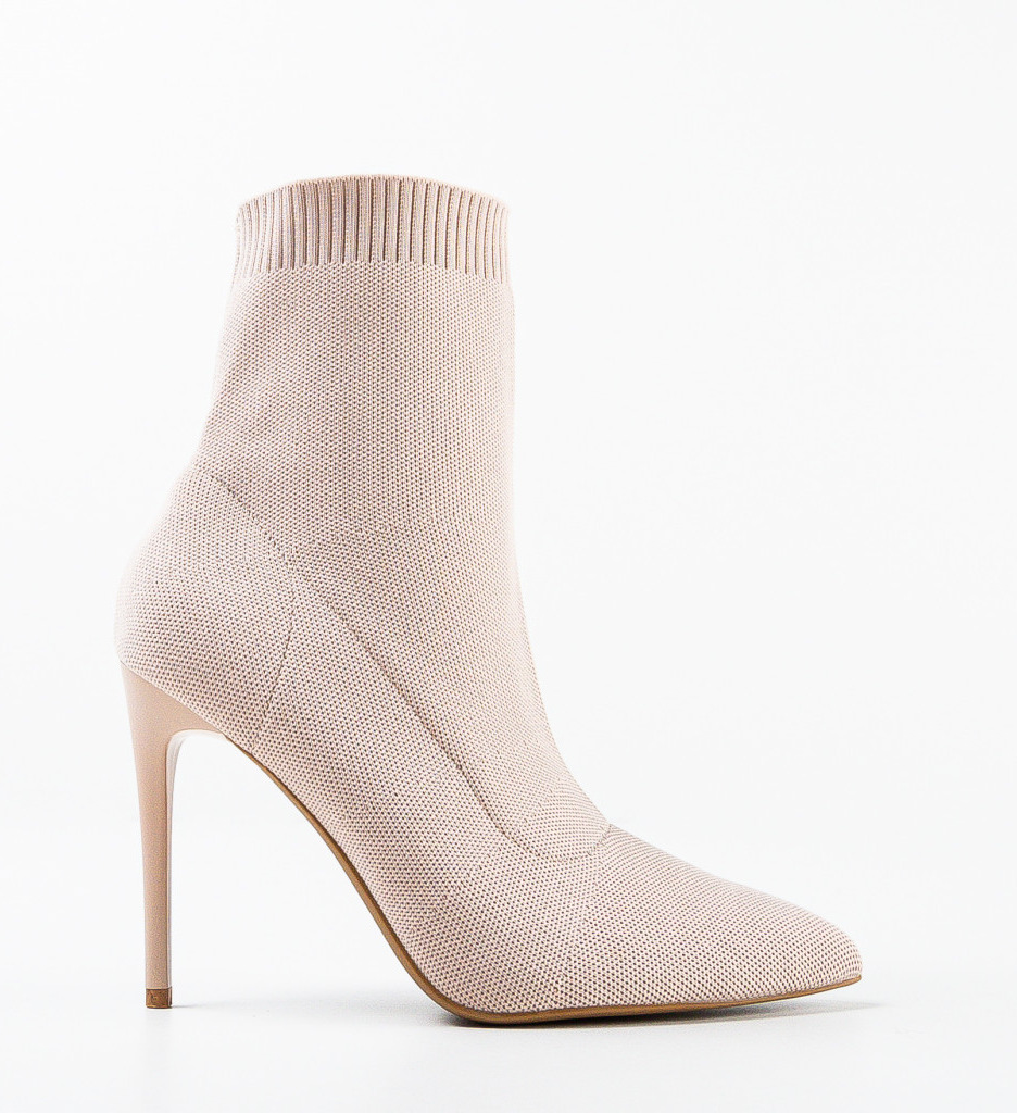 Botine Dama Gluty Bej | Eleganță și Confort - imagine 4