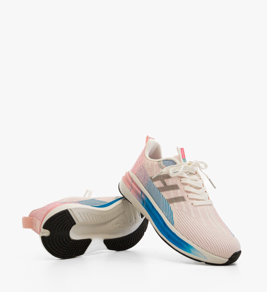 Kristil Sneakers Dama Albi - Confort Zilnic