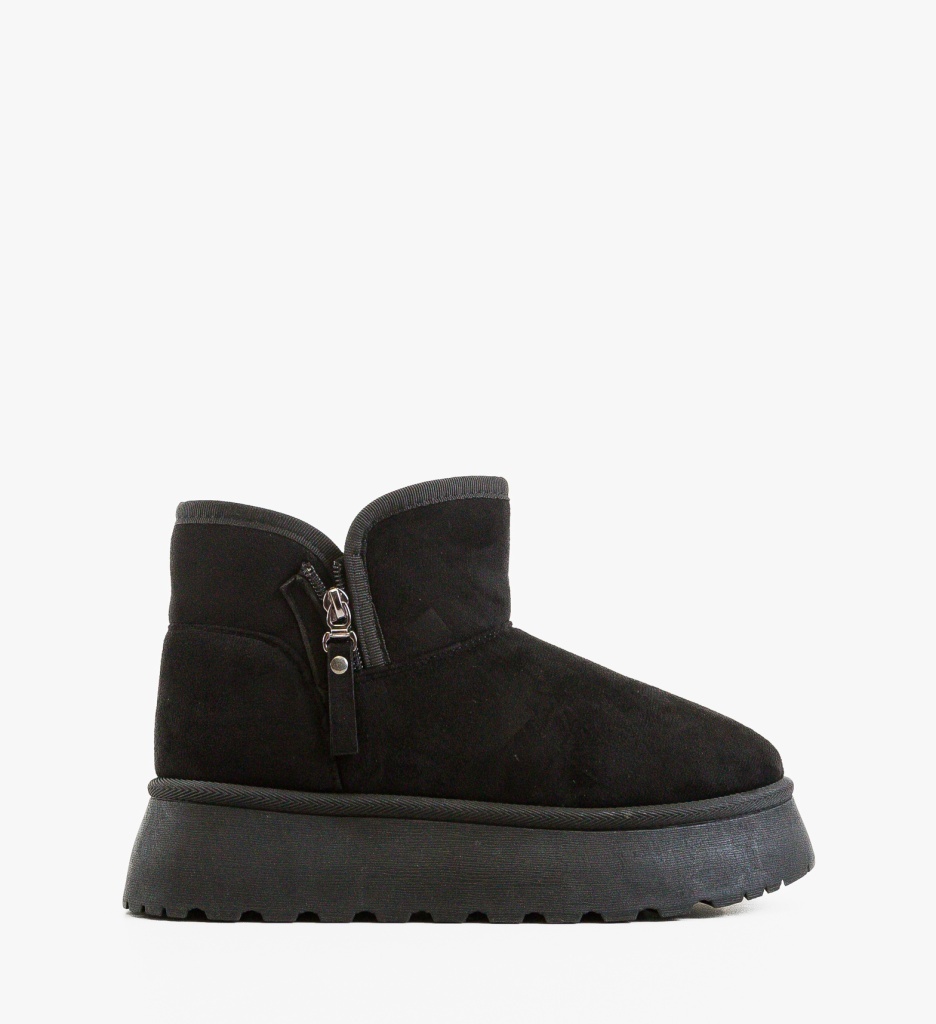 Ghete Tip Ugg Uygio Negre | Confort Termic - imagine 4