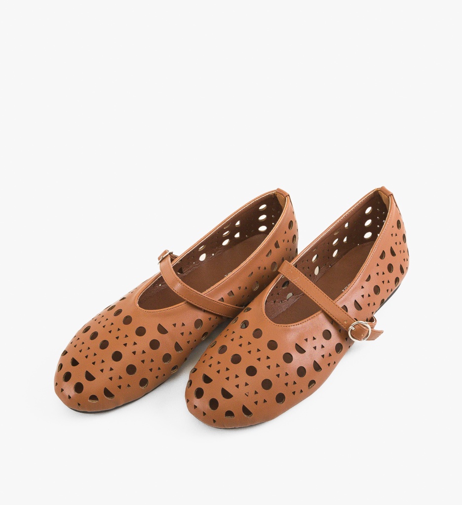 Balerini Camel Margret - Confort & Eleganță - imagine 5