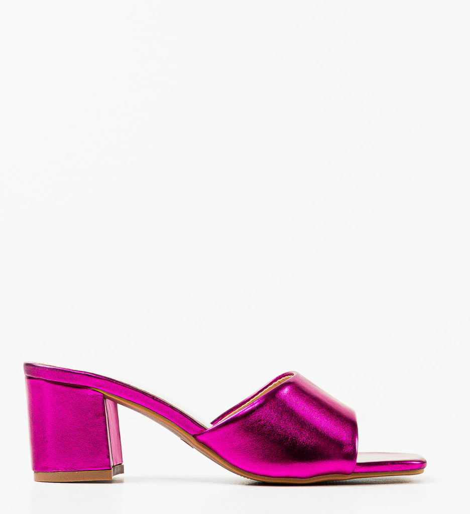 Saboti Dama Coraline Fuchsia | Sandale cu Toc Elegante - imagine 5