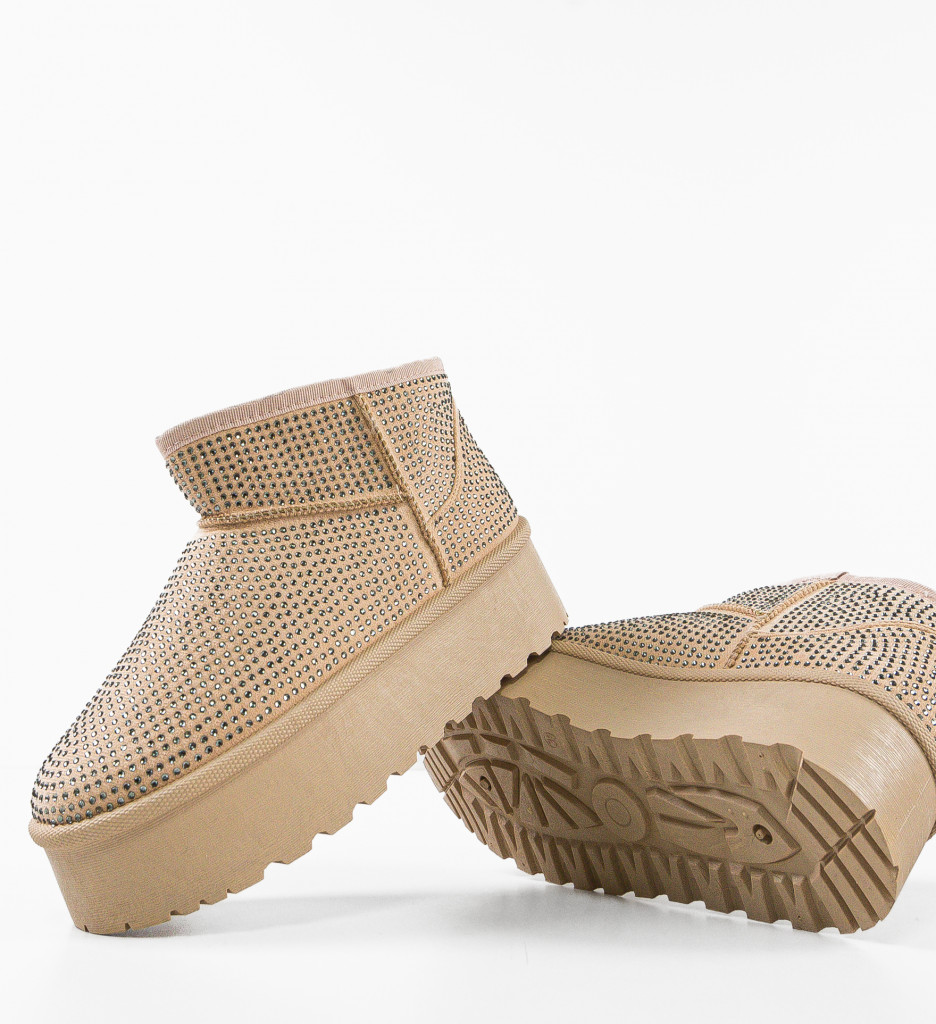 Cizme tip Ug Oliv Bej | Confort și Stil - imagine 7