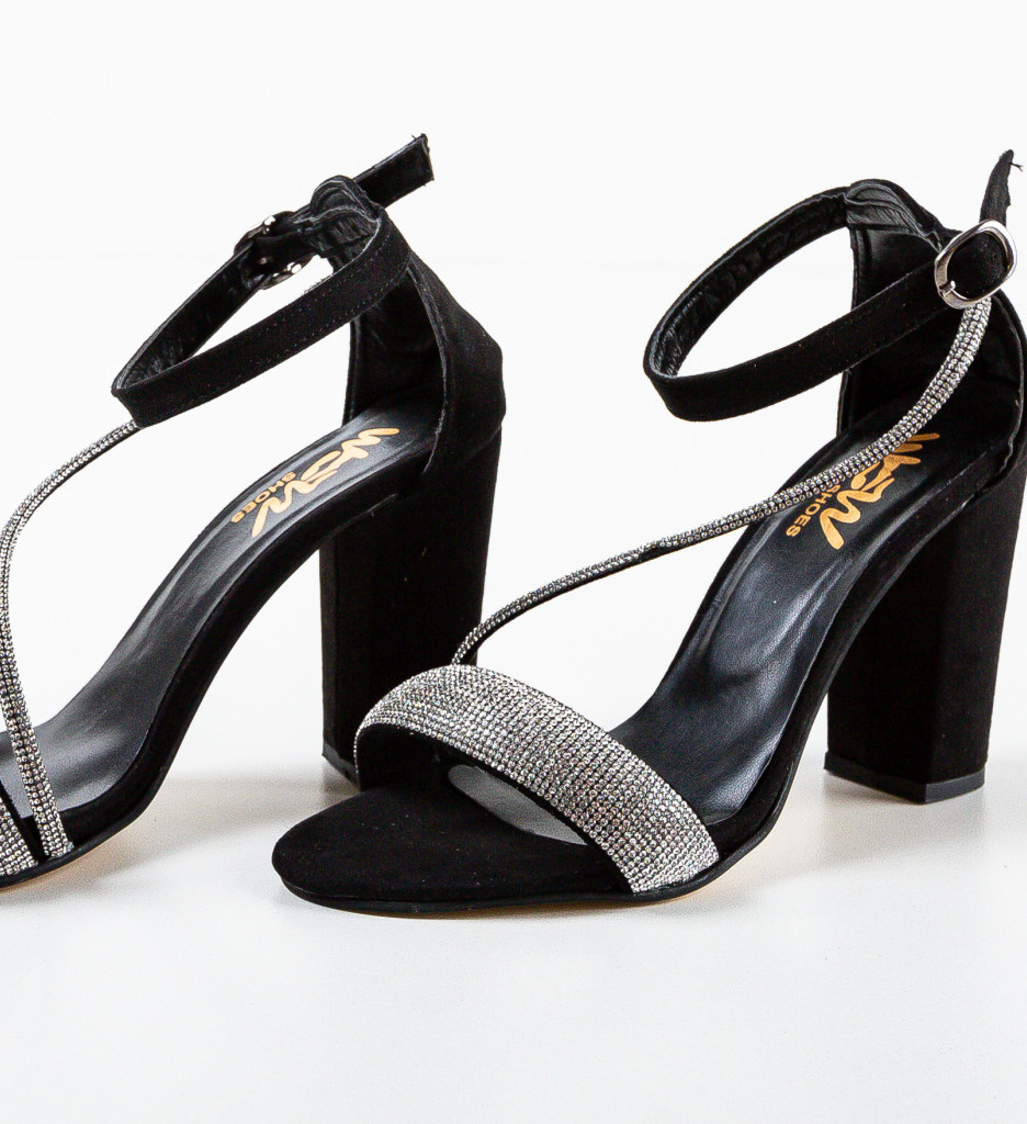 Sandale cu Toc Heze Negre - Eleganță și Stil - imagine 7
