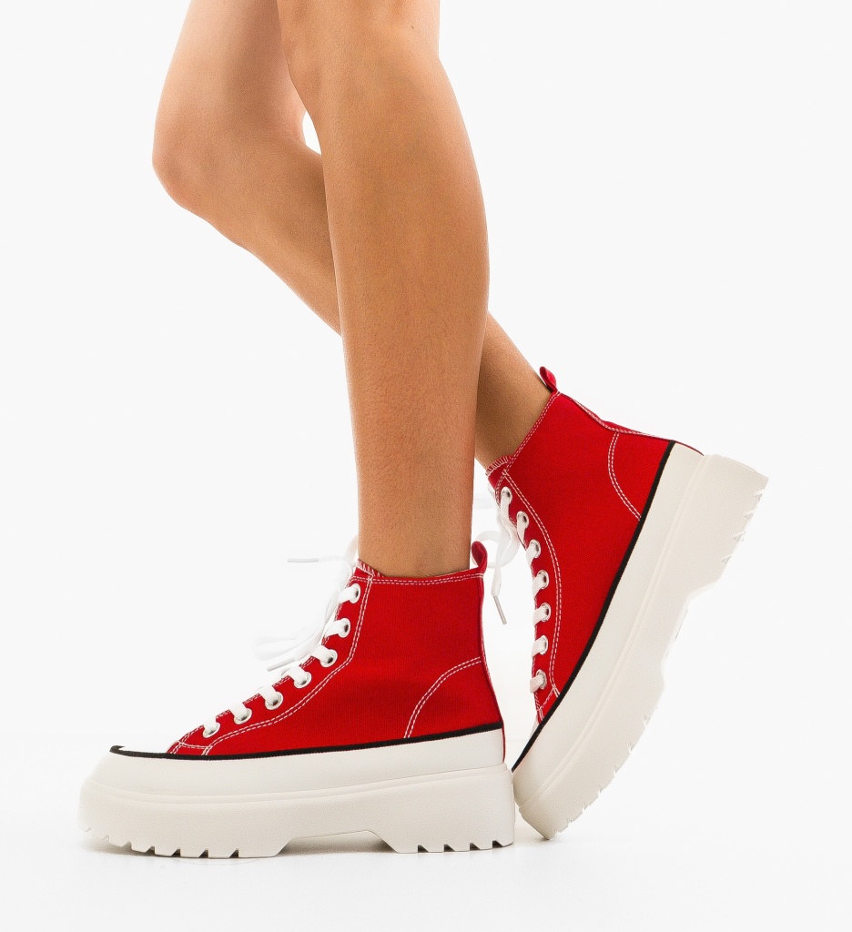 Pantofi Sport Lauren Rosii - Confort și Stil - imagine 2