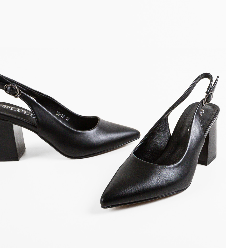 Pantofi cu Toc Gracie Negri | Eleganță Asigurată - imagine 9