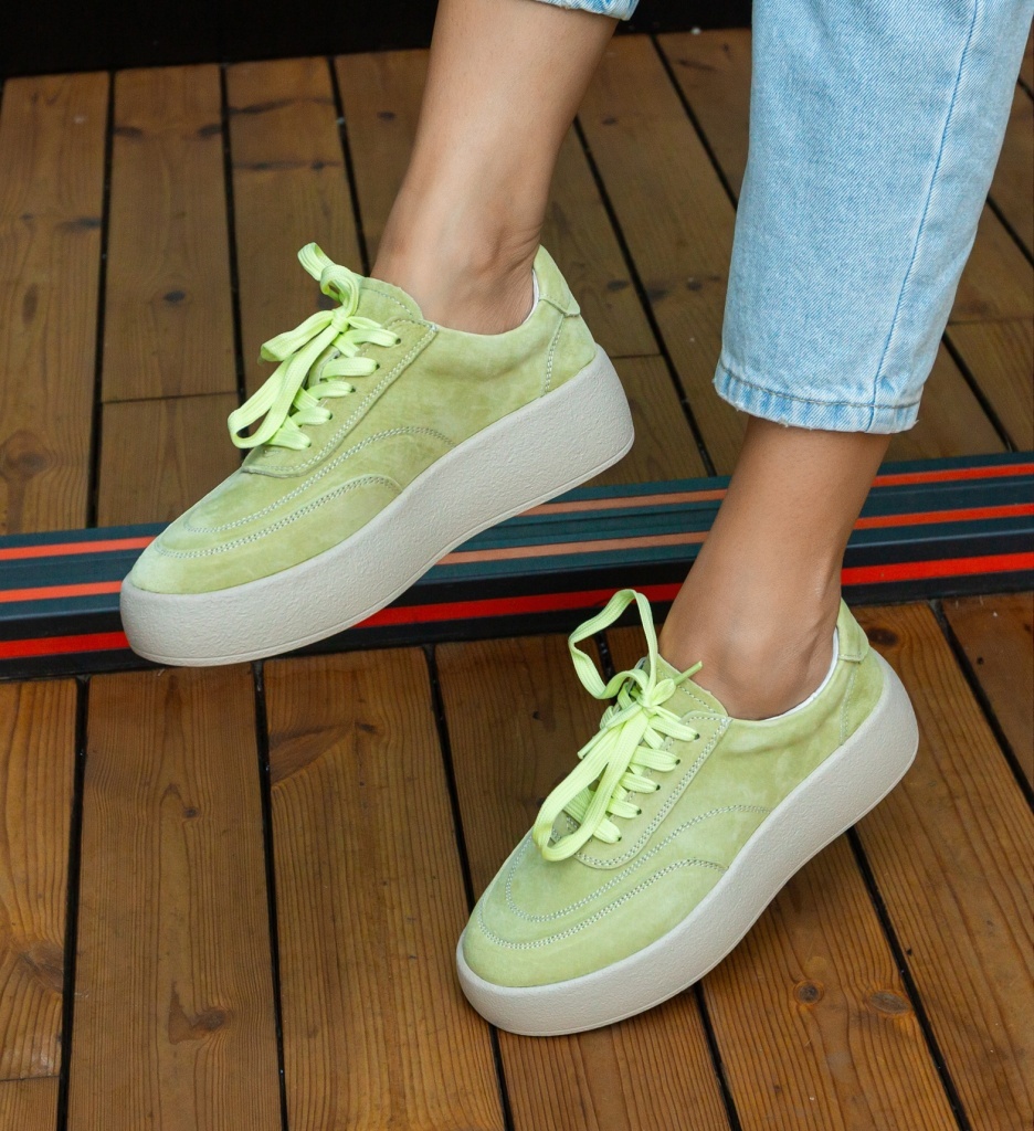 Sneakers Dama Brittni Verzi - Confort și Stil - imagine 5