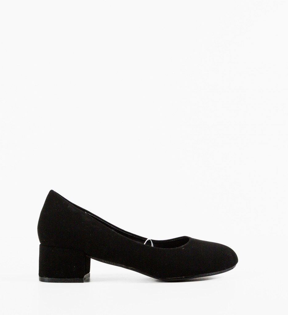 Pantofi Nora Negri Eleganți cu Toc - imagine 4