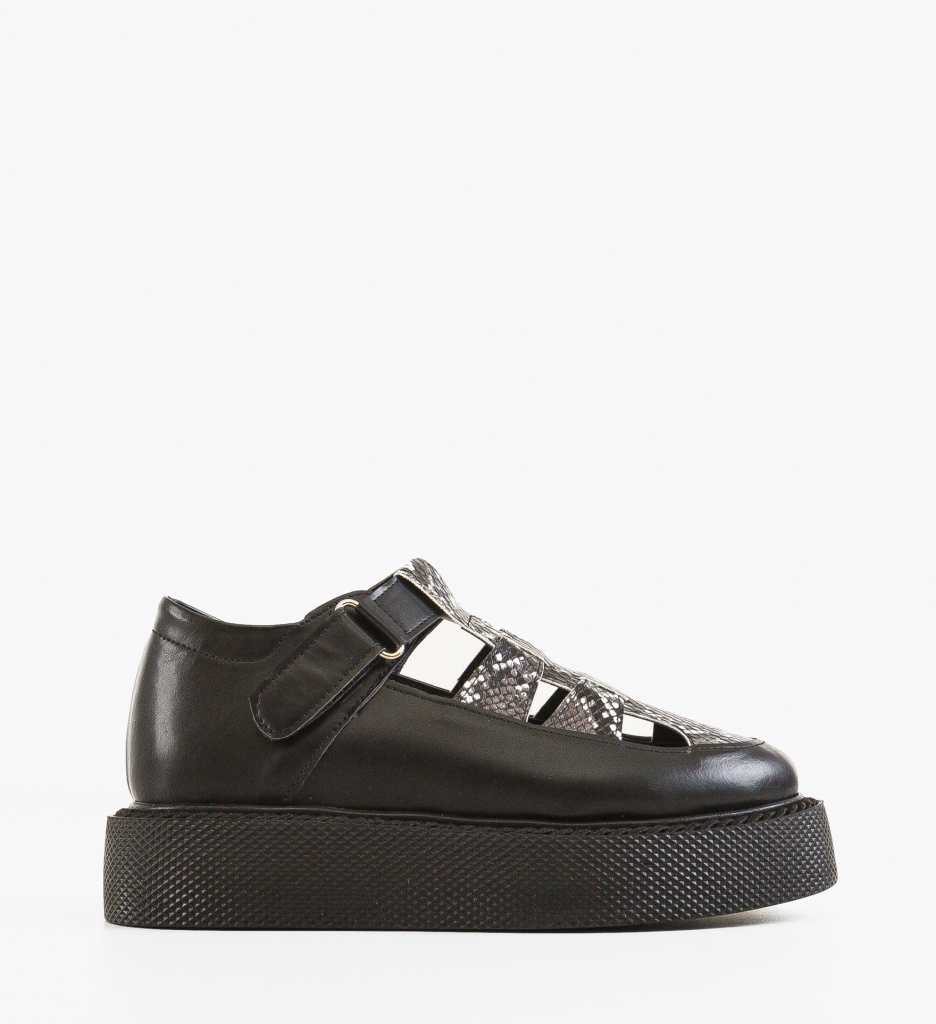 Pantofi Casual Negri Gryndy | Confort Maxim - imagine 8