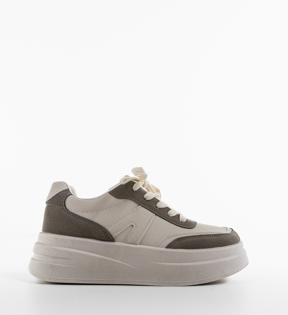 Sneakers Passya Dama Gri - Confort și Stil - imagine 5