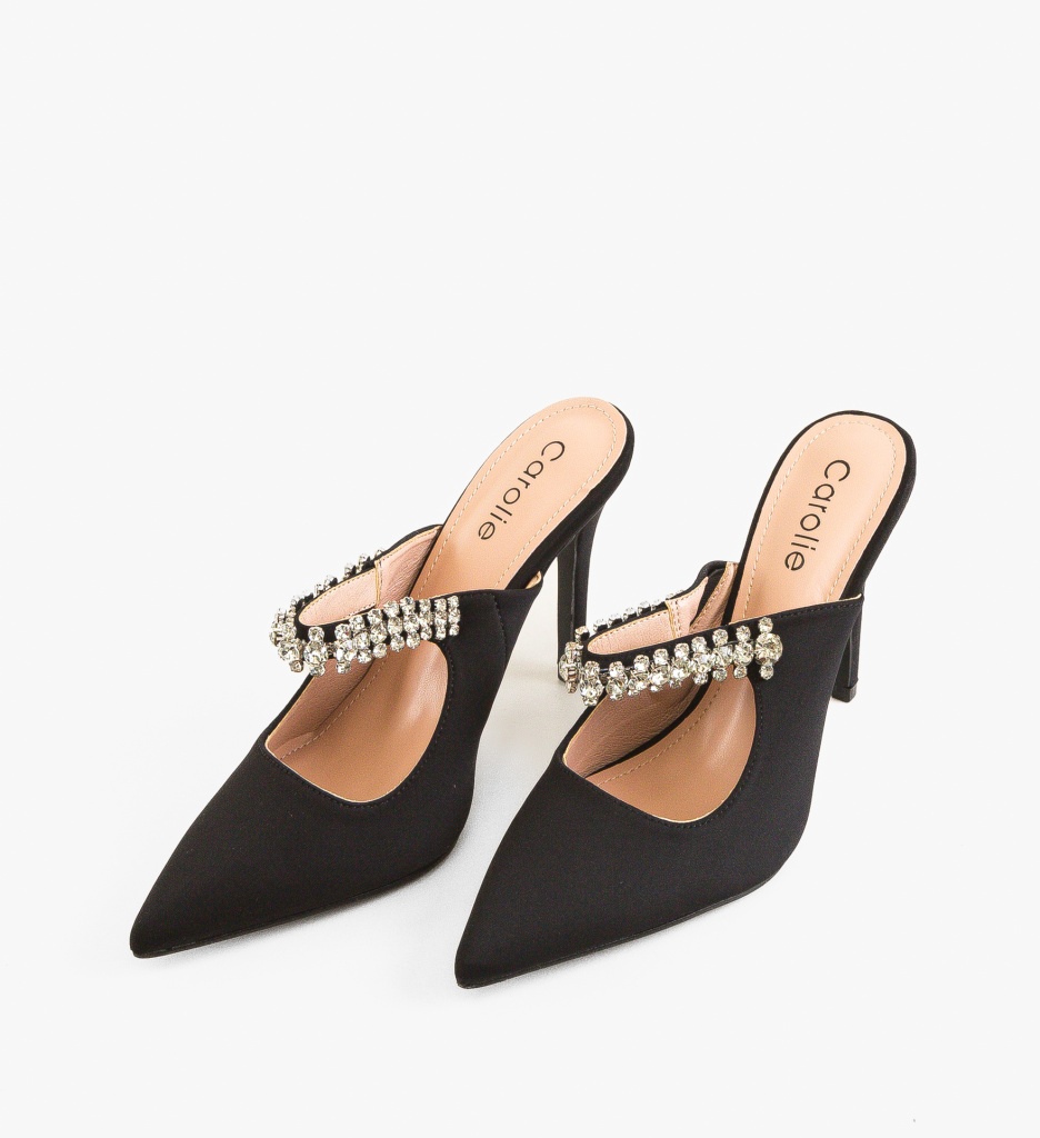 Pantofi Dama Zayn Negri cu Toc Eleganți - imagine 5
