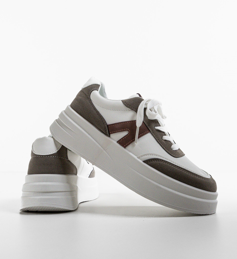 Sneakers Dama Passya Albi | Confort & Stil Modern - imagine 7